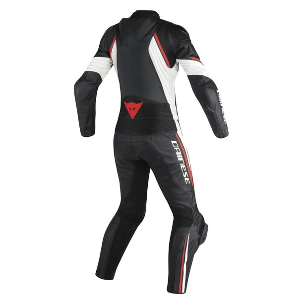 avro-d2-2-pcs-lady-suit-black-white-red-fluo image number 1