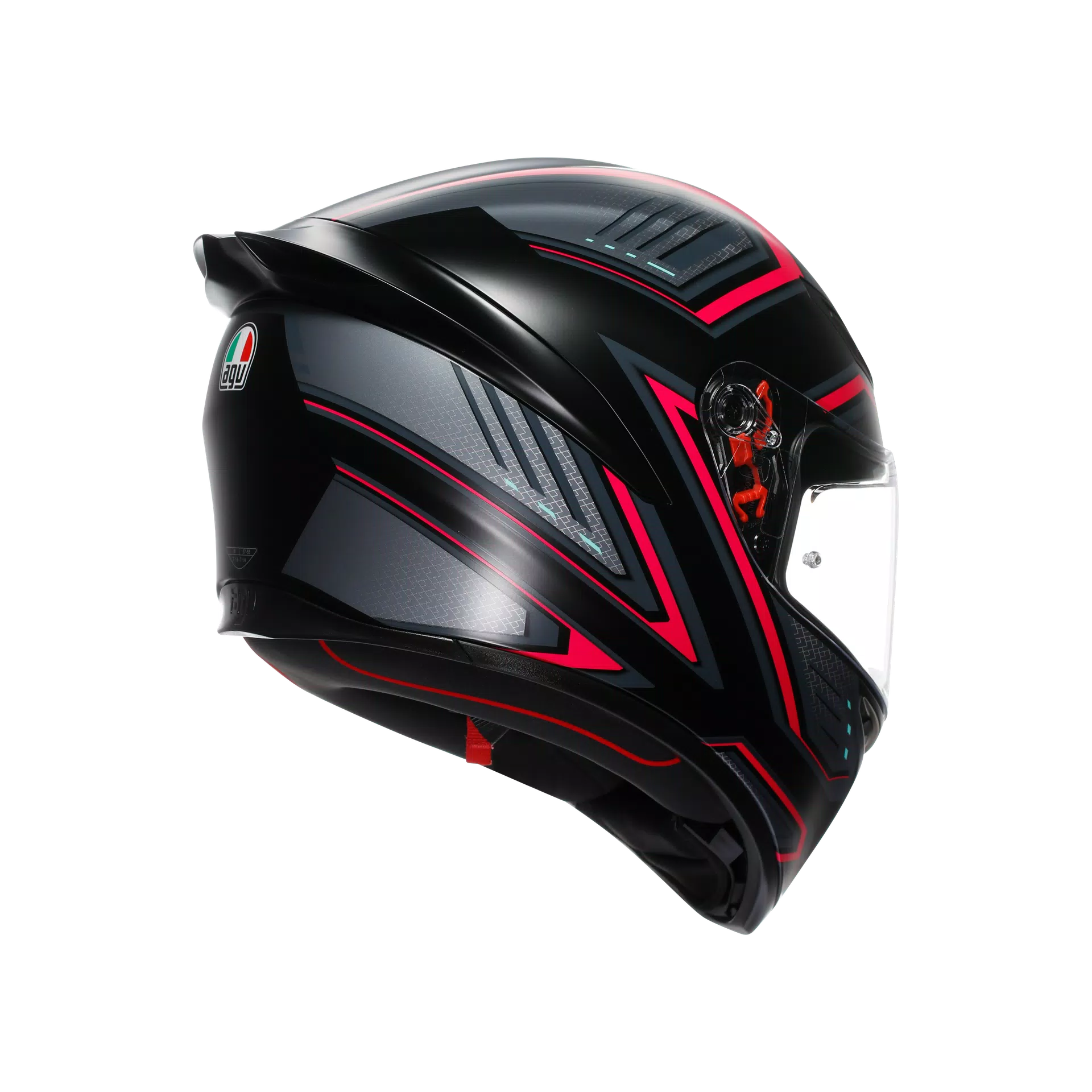 K1 S - SLING MATT BLACK/PINK - CASCO MOTO INTEGRAL E2206