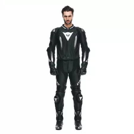 LAGUNA SECA 5 - HEREN 2-DELIG MOTORFIETS GEPERFOREERD LEDER PAK - BLACK/BLACK/WHITE - 3