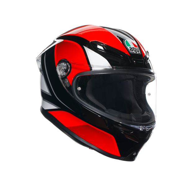 K6 S JIST Asian Fit - HYPHEN BLACK/RED/WHITE | AGV ヘルメット