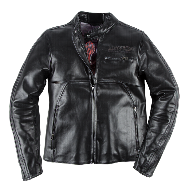 TOGA72 PERF. LEATHER JACKET BLACK- Motorbike