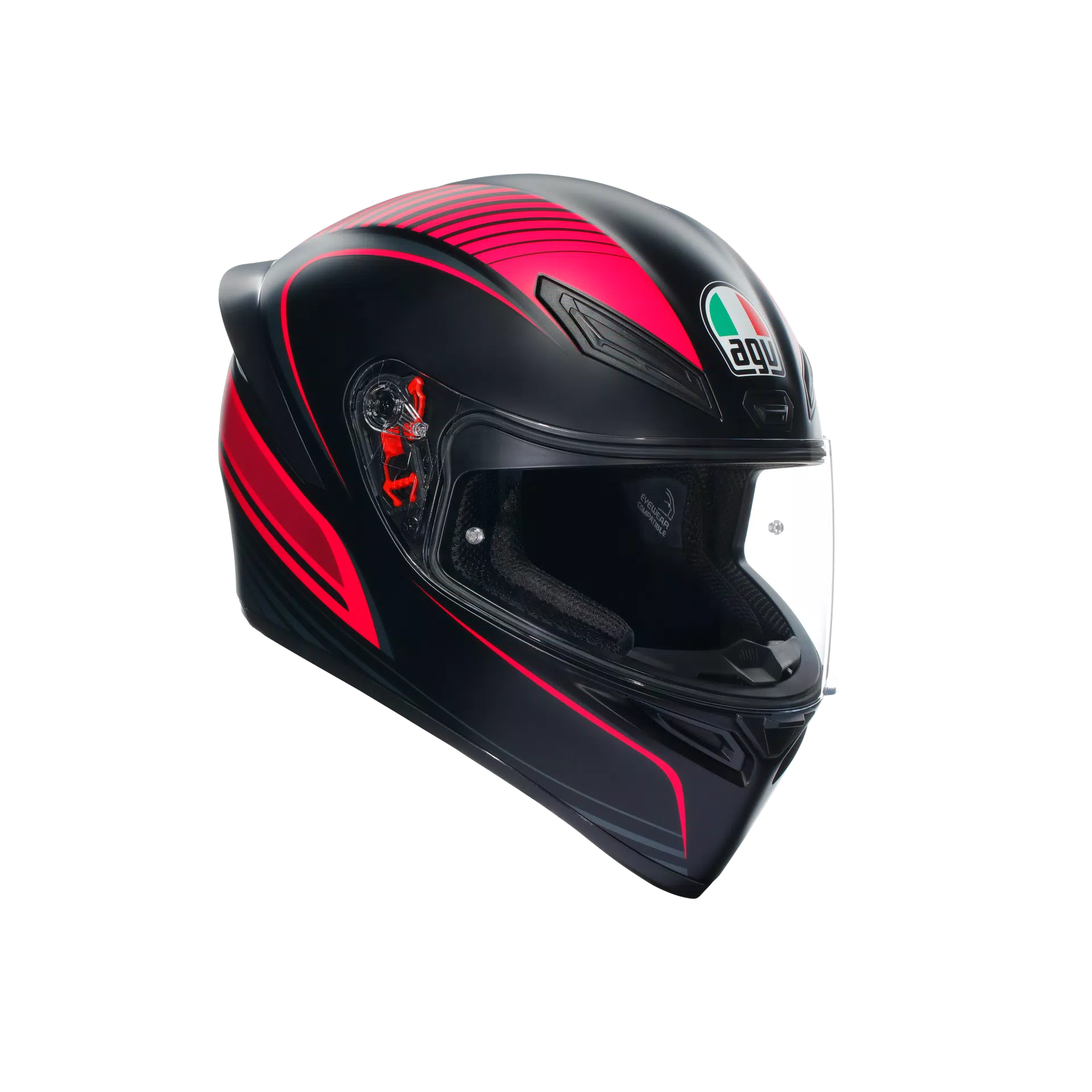 K1 S WARMUP BLACK/PINK - CASQUE MOTO INTÉGRAL E2206