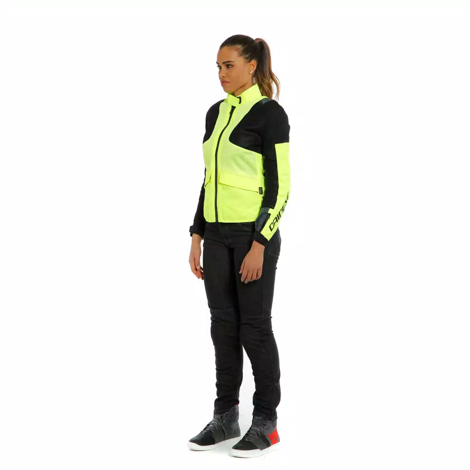 AIR TOURER LADY TEX JACKET - FLUO-YELLOW/EBONY/BLACK - 4