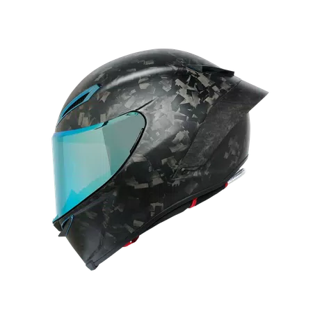 PISTA GP RR FUTURO CARBONIO FORGIATO - MOTORBIKE FULL FACE HELMET E2206 DOT -  - 4
