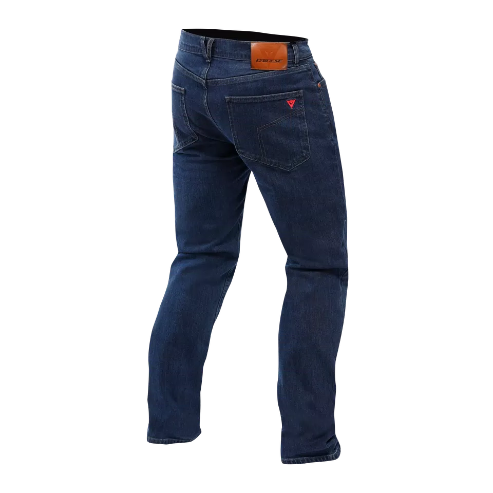 5-POCKET DENIM RELAXED PANTS - DEEP-BLUE - 2