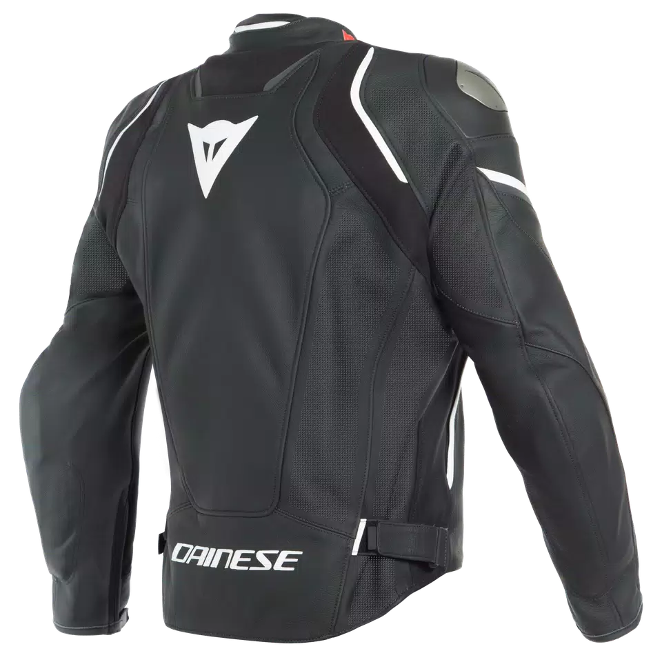 RACING 3 D-AIR PERF. LEATHER  JACKET - BLACK-MATT/BLACK-MATT/WHITE - 2