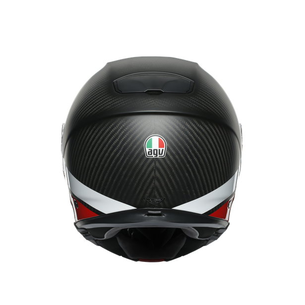 sportmodular-layer-carbon-red-white-casque-moto-modulaire-e2205 image number 5