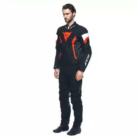AVRO 5 TEX JACKET - BLACK/RED-FLUO/WHITE - 4