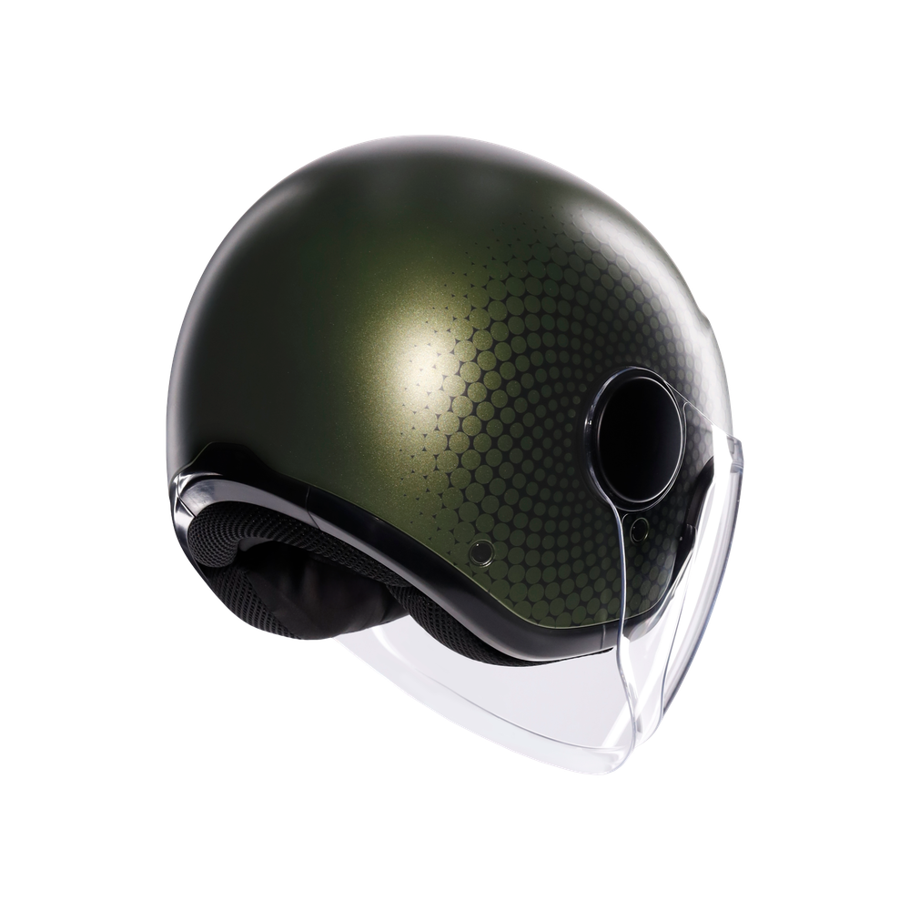 eteres-andora-matt-green-black-casco-moto-jet-e2206 image number 5