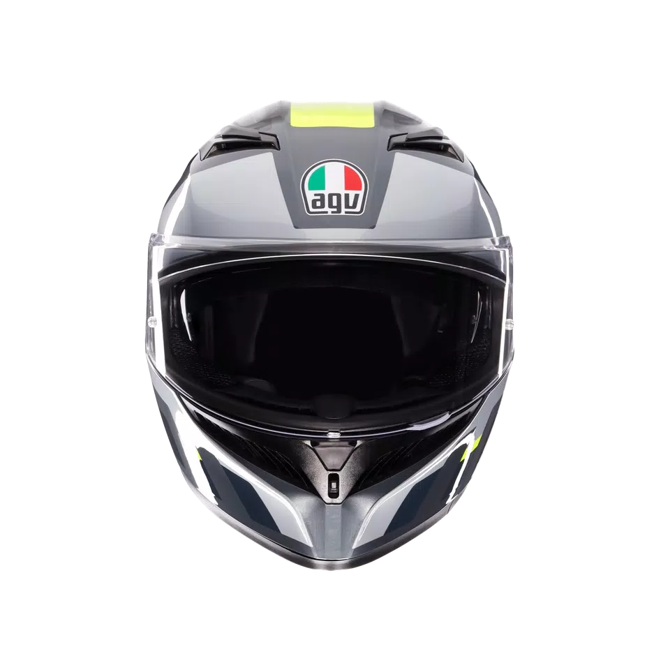 K3 SHADE GREY/YELLOW FLUO - CASQUE MOTO INTÉGRAL E2206 -  - 2