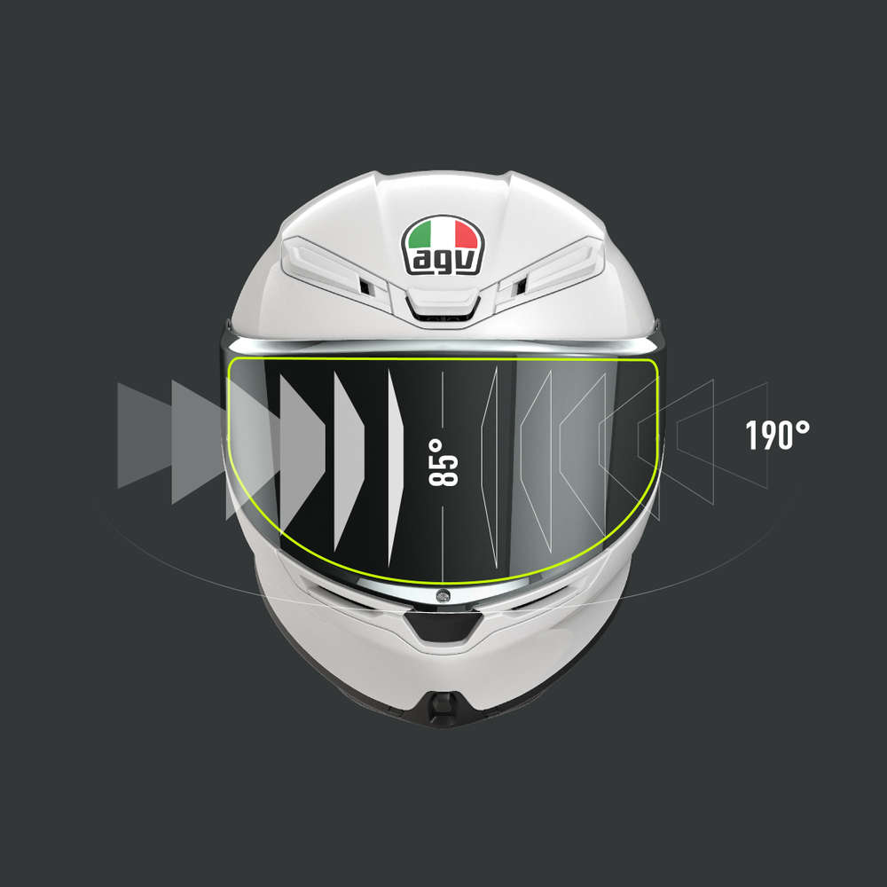 CASCO INTEGRALE AGV K6 (Nero & Rosso)