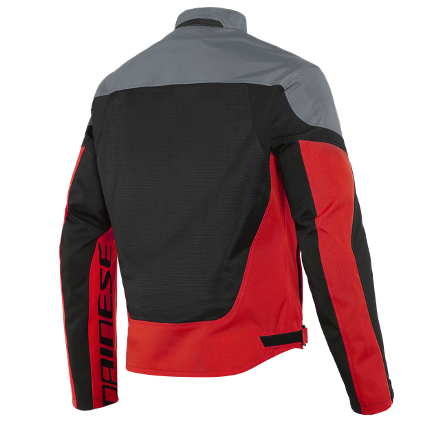 levante-air-tex-giacca-moto-estiva-in-tessuto-uomo-black-charcoal-gray-lava-red image number 1