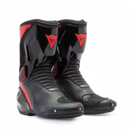 NEXUS 2 - MEN'S MOTORCYCLE BOOTS - BLACK/LAVA RED/IRON-GATE - 1