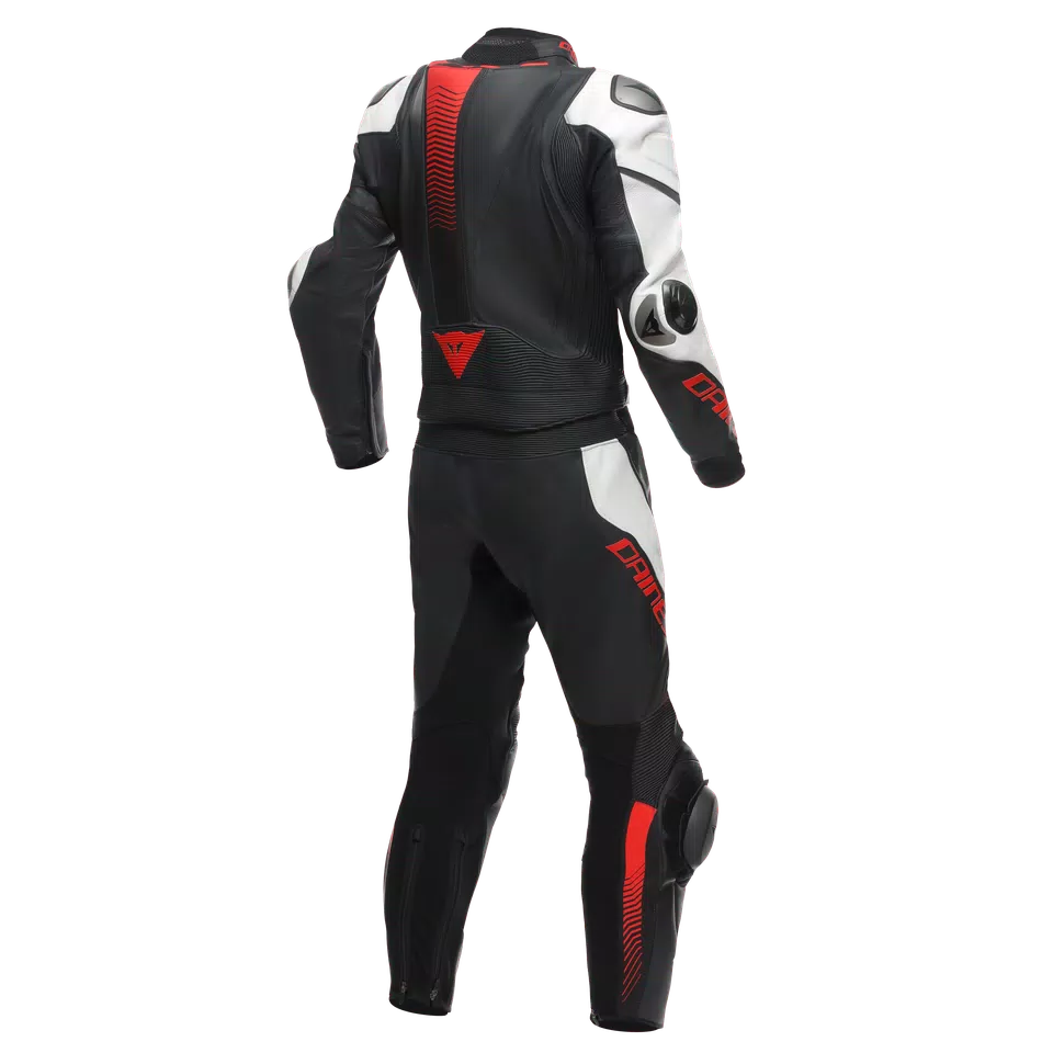 LAGUNA SECA 5 2PCS LEATHER SUIT - BLACK/WHITE/LAVA-RED - 2