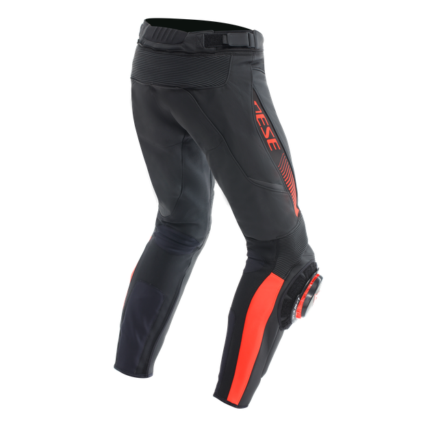 super-speed-pantaloni-moto-in-pelle-uomo-black-red-fluo image number 1
