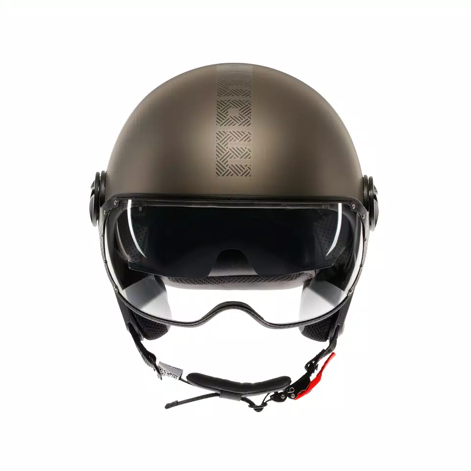 MOMODESIGN FGTR EVO MATT BRONZE / STONE - JET HELMET WITH DUAL VISOR E2206 -  - 2