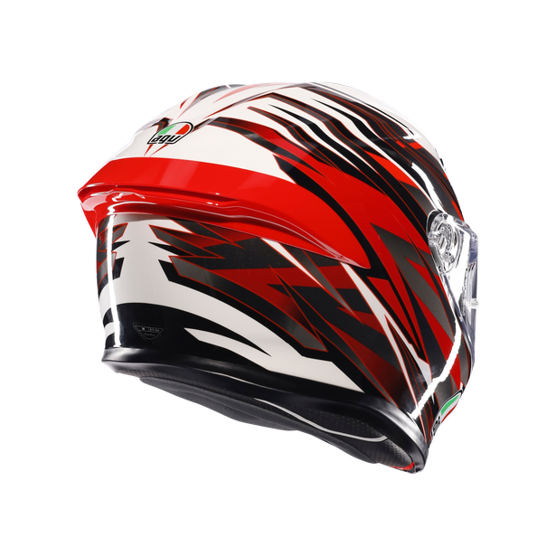 k6-s-reeval-white-red-grey-motorbike-full-face-helmet-e2206 image number 5