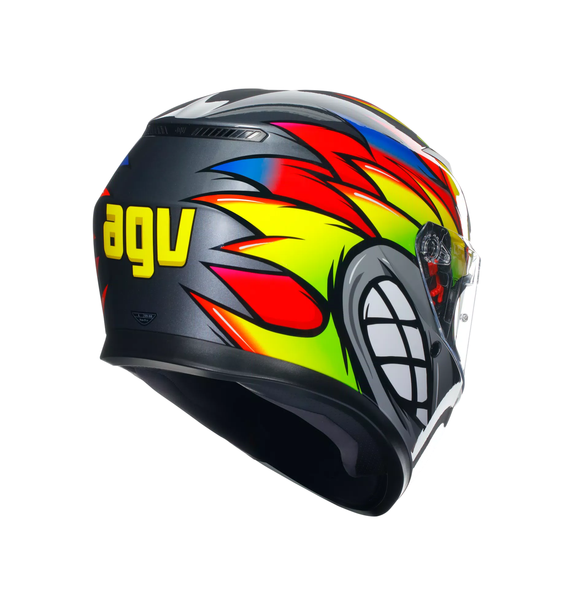 K3 BIRDY 2.0 GREY/YELLOW/RED - CASCO MOTO INTEGRALE E2206
