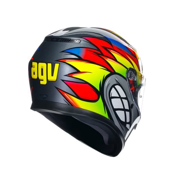 k3-birdy-2-0-grey-yellow-red-motorbike-full-face-helmet-e2206 image number 5