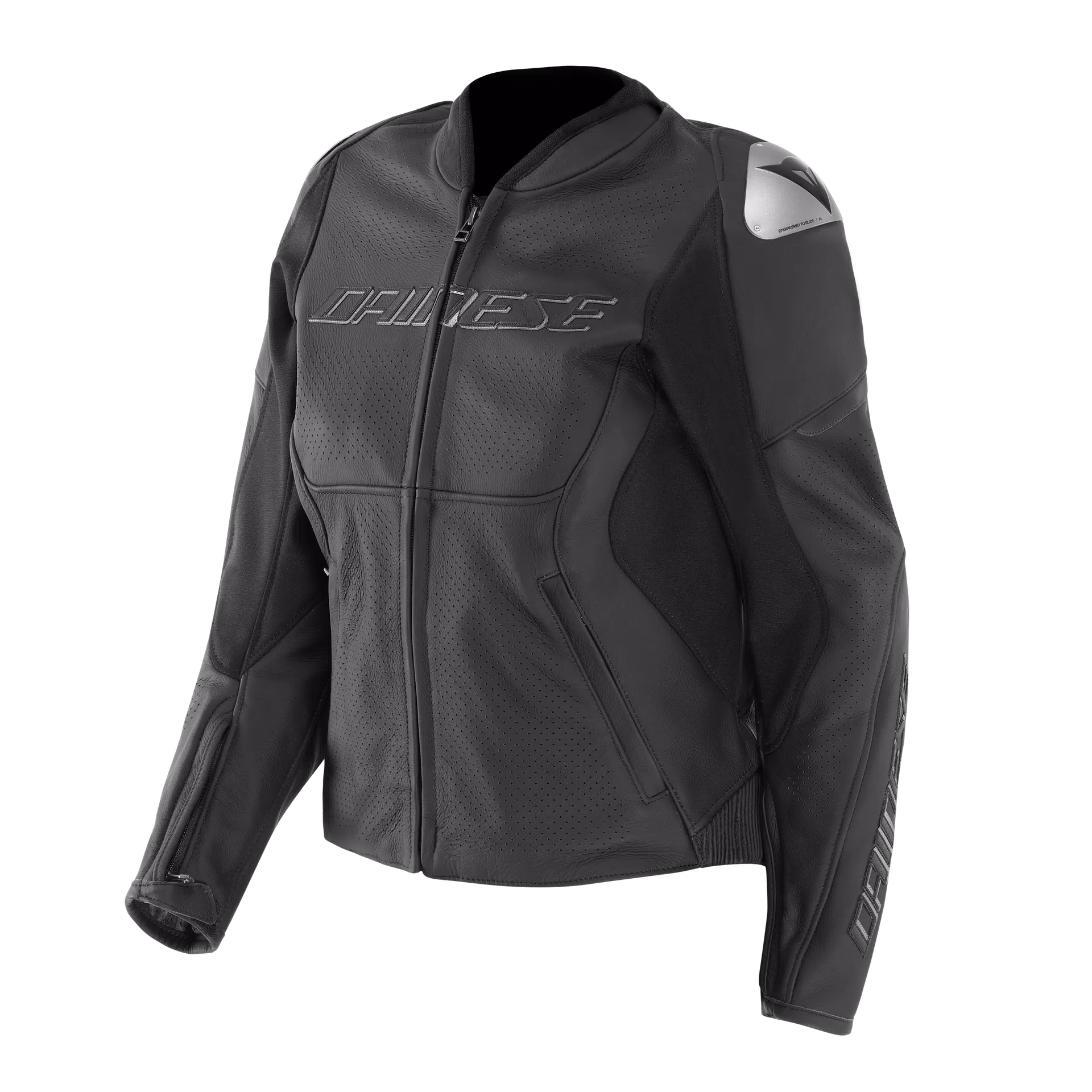 RACING 5 - GIACCA MOTO IN PELLE PERFORATA DONNA