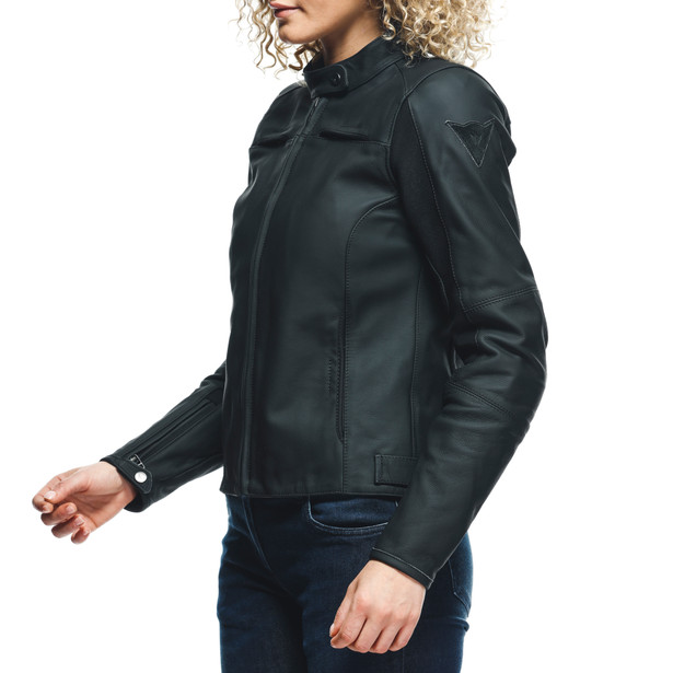 razon-2-giacca-moto-in-pelle-donna-black image number 6