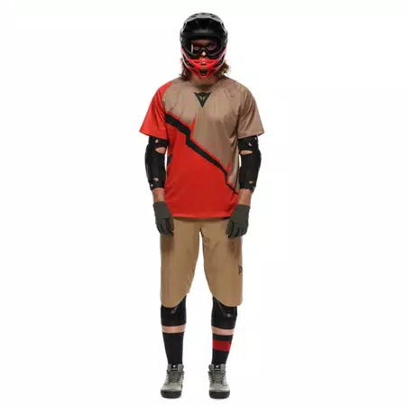 HG AER JERSEY SS - MEN'S SHORT SLEEVE BIKE T-SHIRT - RED/BROWN/BLACK - 3