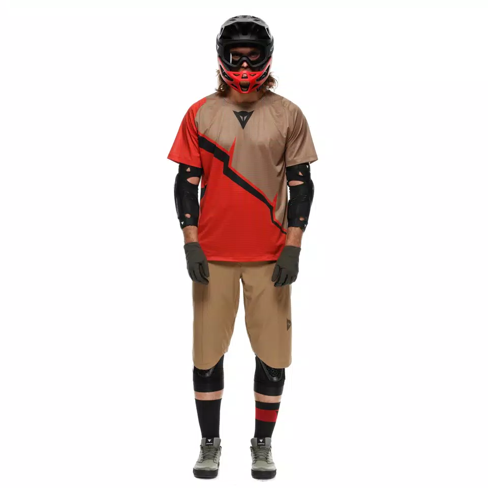 HG AER JERSEY SS - MAILLOT DE VÉLO MANCHES COURTES POUR HOMME - RED/BROWN/BLACK - 3