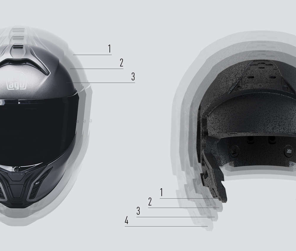 Casco Modulare AGV Tourmodular Nero-Grigio - Adesso 24% di risparmio