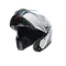 TOURMODULAR FREQUENCY LIGHT GREY/BLUE - MOTORBIKE FLIP UP HELMET E2206