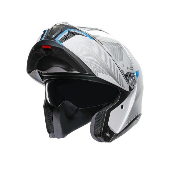 tourmodular-frequency-light-grey-blue-casco-moto-modular-e2206 image number 9