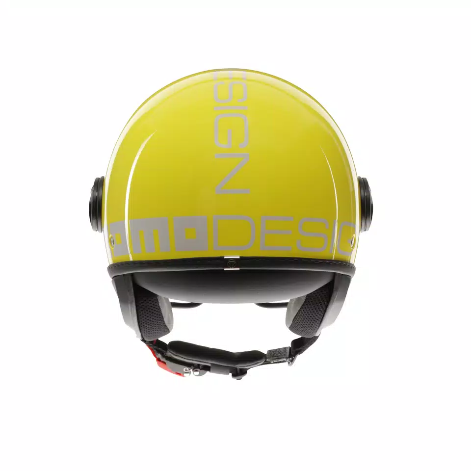 MOMODESIGN FGTR CLASSIC CANDY YELLOW / WHITE - JET HELMET WITH VISOR E2206 -  - 5
