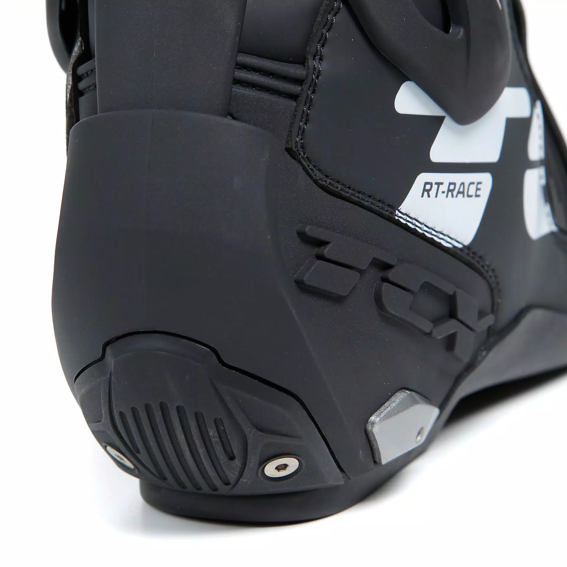 RT-RACE MEN'S MOTORCYCLE BOOTS BLACK/WHITE/GREY