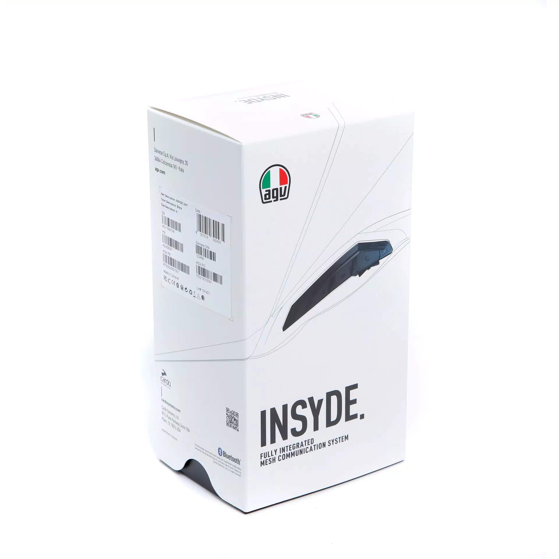 AGV INSYDE - INTEGRATED INTERCOM COMMUNICATION SYSTEM FOR TOURMODULAR AND K7
