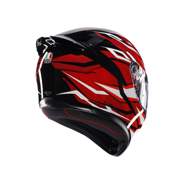 k1-s-lion-black-red-white-motorbike-full-face-helmet-e2206 image number 5