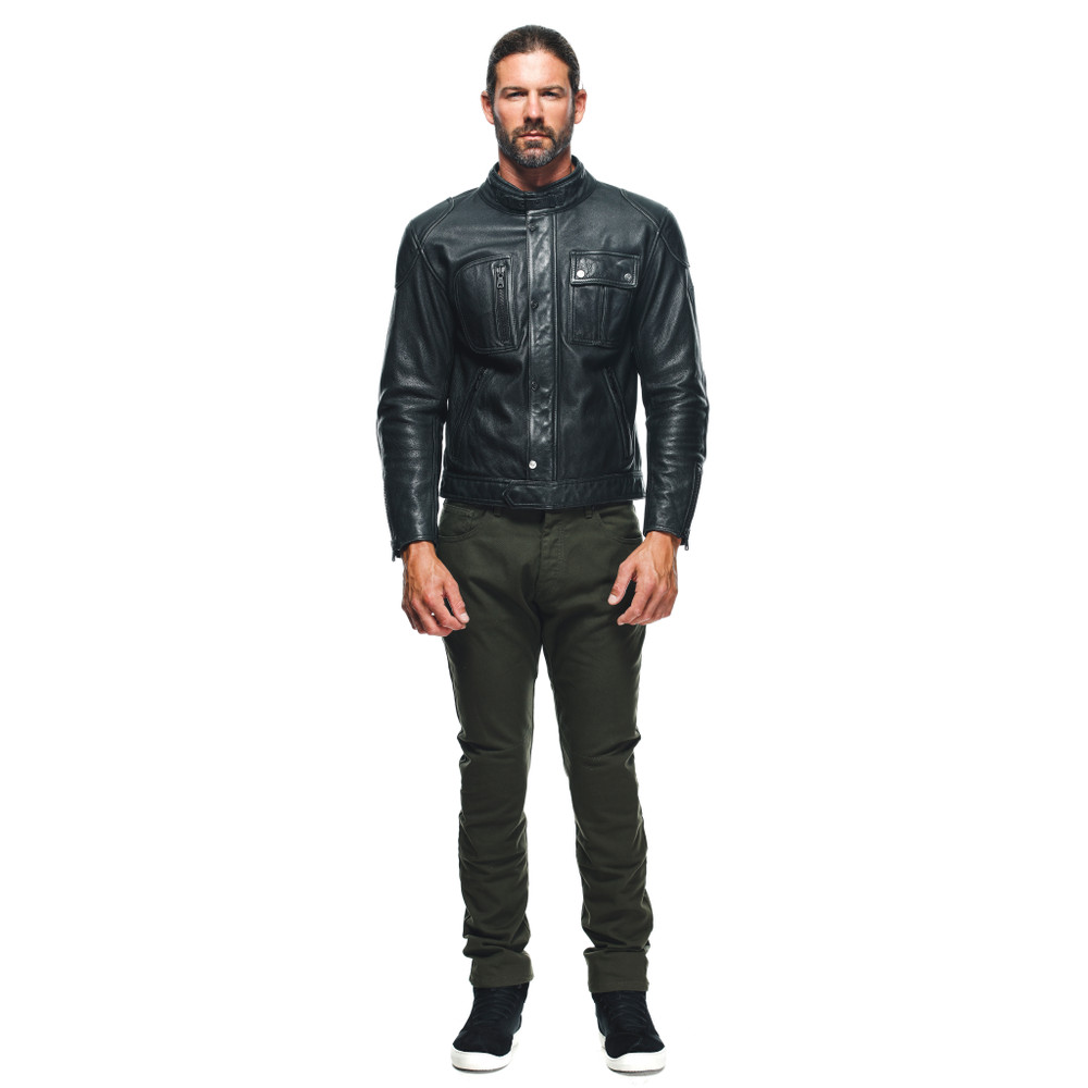 atlas-giacca-moto-in-pelle-uomo-black image number 2