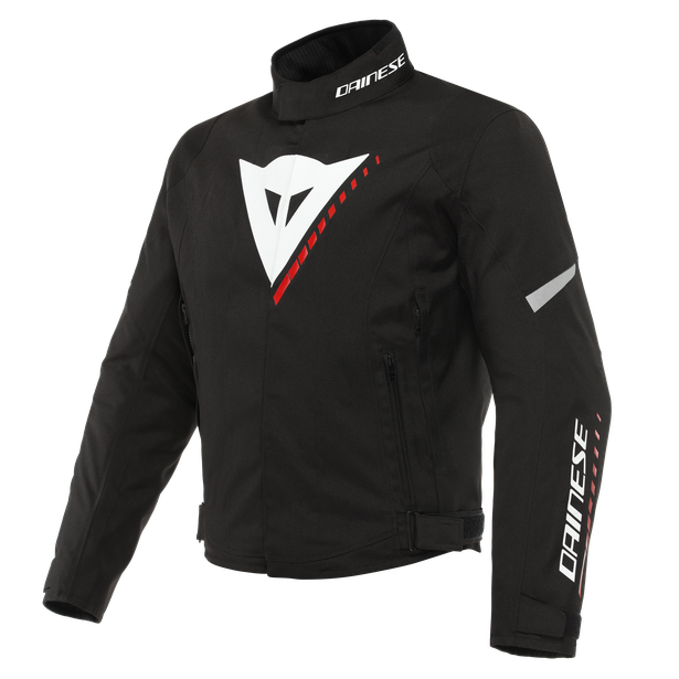 veloce-d-dry-giacca-moto-impermeabile-uomo-black-white-lava-red image number 0