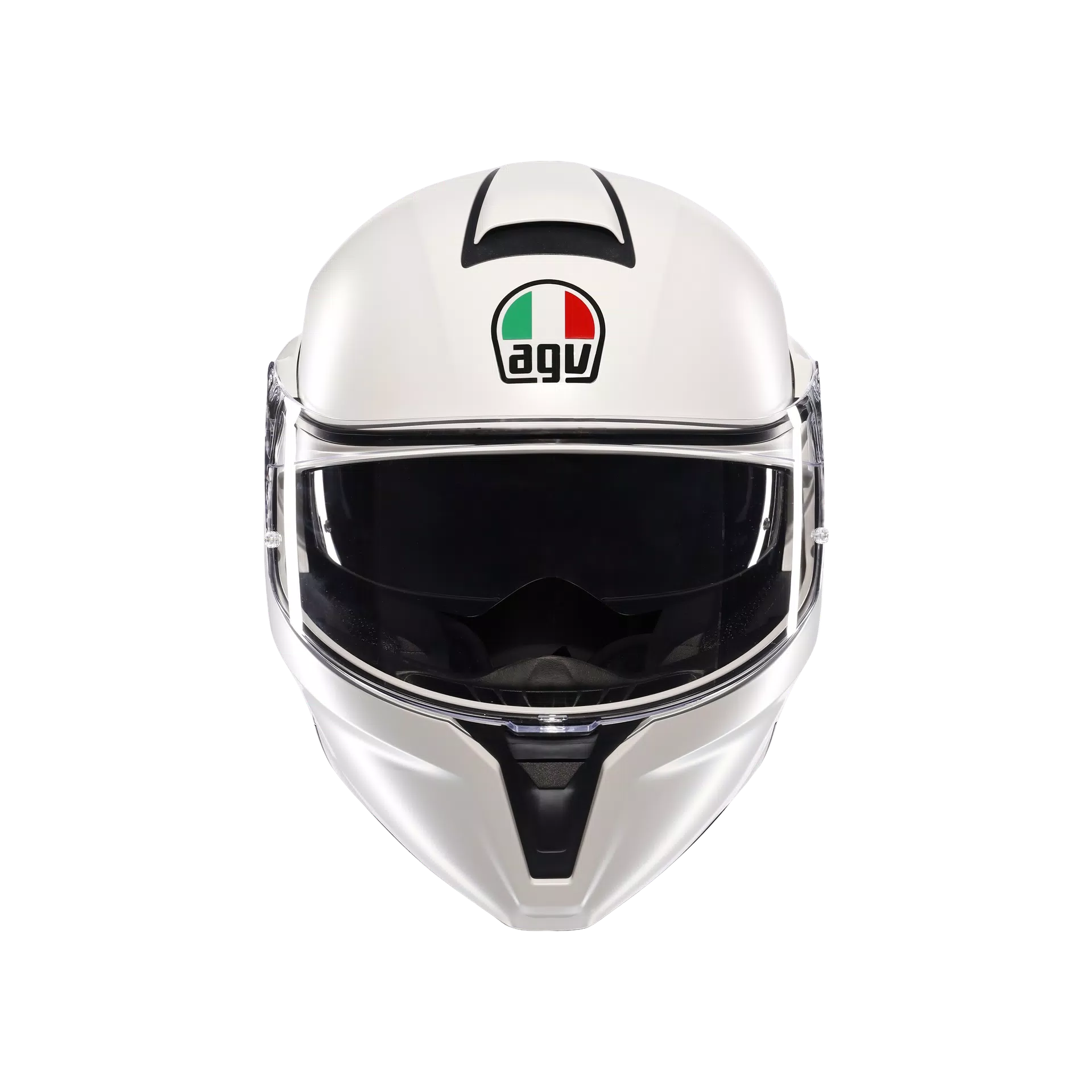 STREETMODULAR MONO MATT BLACK MATERIA WHITE - MOTORBIKE FLIP UP HELMET E2206