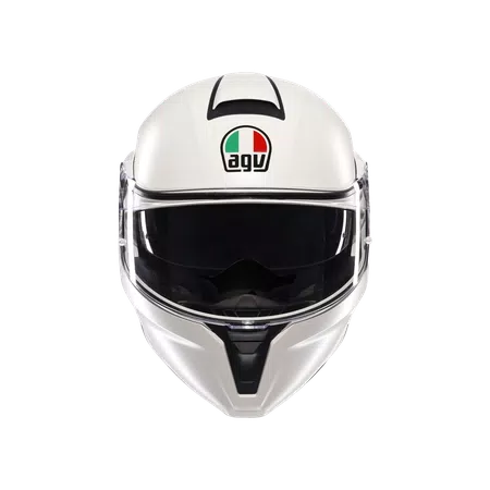 STREETMODULAR MONO MATT BLACK MATERIA WHITE - MOTORBIKE FLIP UP HELMET E2206 -  - 2