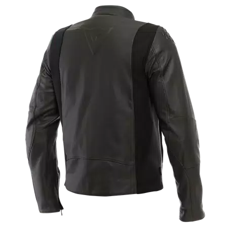 ISTRICE - MEN'S MOTORCYCLE LEATHER JACKET - DARK-BROWN - 2