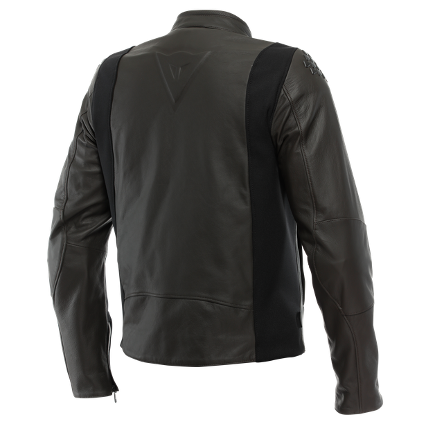 istrice-leather-jacket-dark-brown image number 1