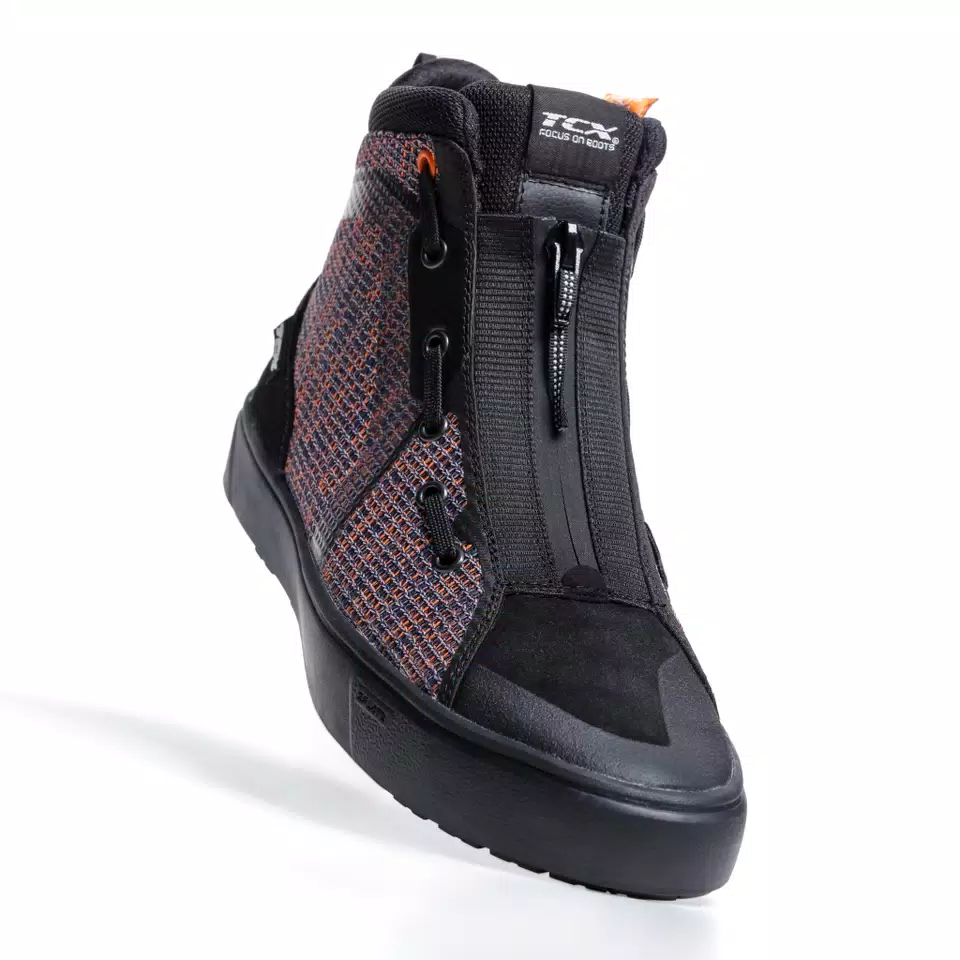 IKASU AIR SOMMER MOTORRADSNEAKER HERREN - SCHWARZ/ARANCIO/BLAU -  - 5