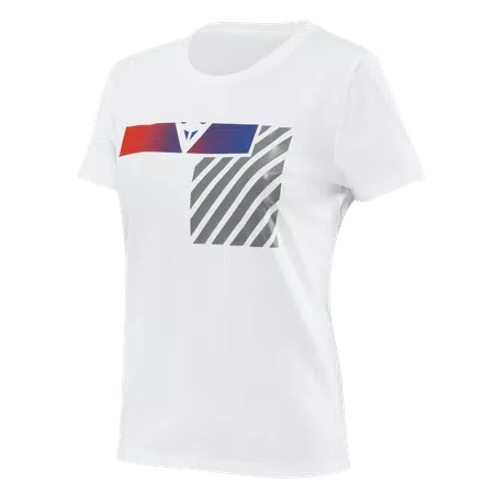 ILLUSION LADY T-SHIRT - WHITE/DARK-GRAY/RED - 1