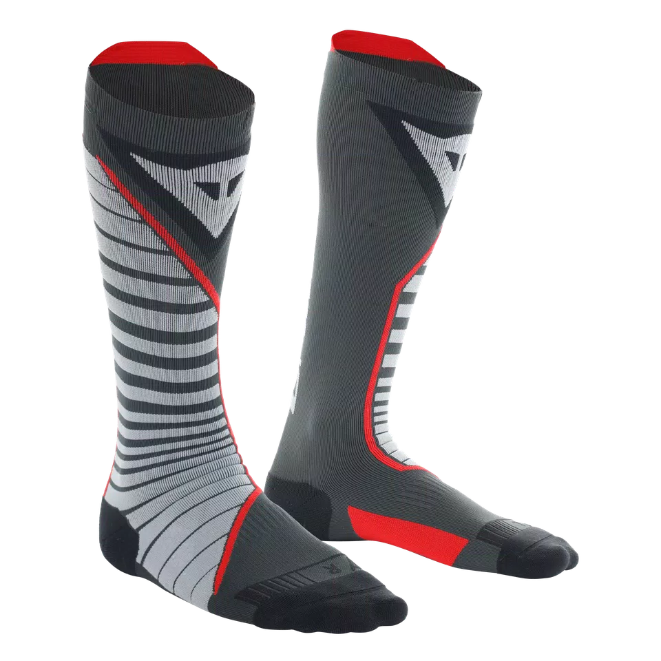 MOTORCYCLE THERMAL SOCKS - LONG - BLACK/RED - 1