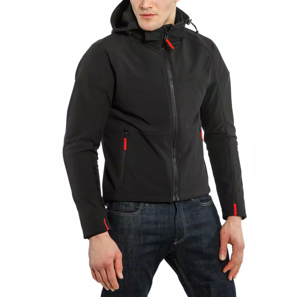 IGNITE TEX - GIACCA MOTO ESTIVA IN TESSUTO UOMO | BLACK/BLACK 
