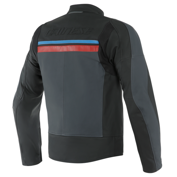 hf-3-giacca-moto-in-pelle-uomo-black-ebony-red-blue image number 1