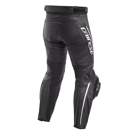DELTA 3 LEATHER PANTS - BLACK/BLACK/WHITE - 2