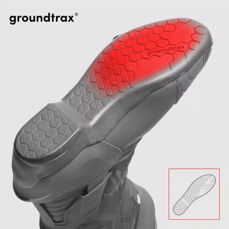 GROUNDTRAX® RUBBER OUTSOLE FOR RACING AND STREET RIDING
