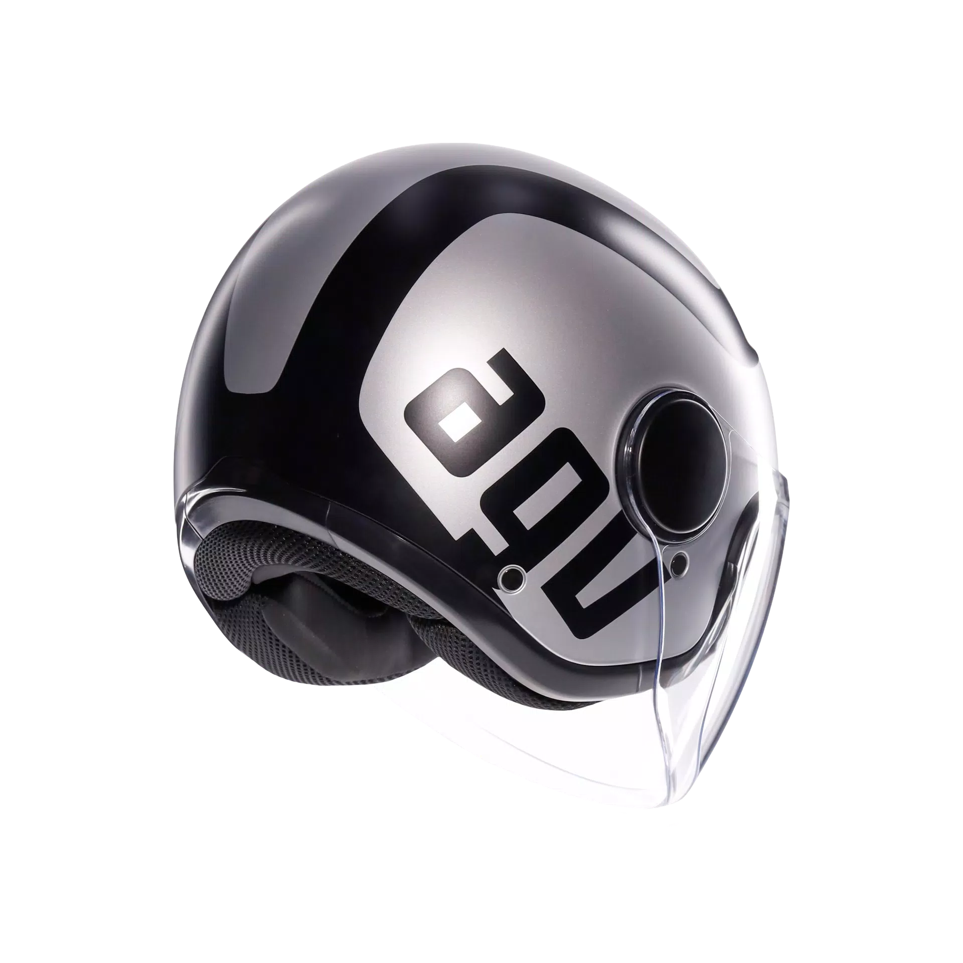 ETERES RIMINI MATT GREY/BLACK - CASQUE MOTO JET E2206