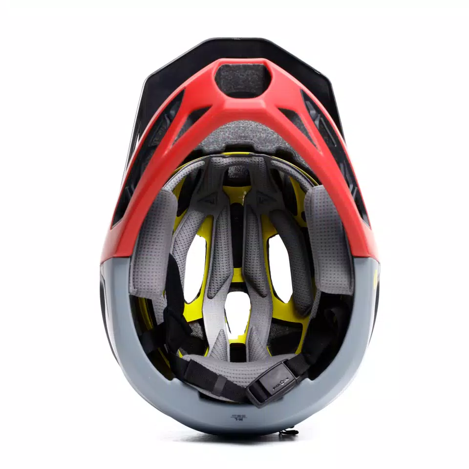 LINEA 01 MIPS EVO - FULL FACE BIKE HELMET - MONO MATT BLACK/RED/NARDO GREY - 8