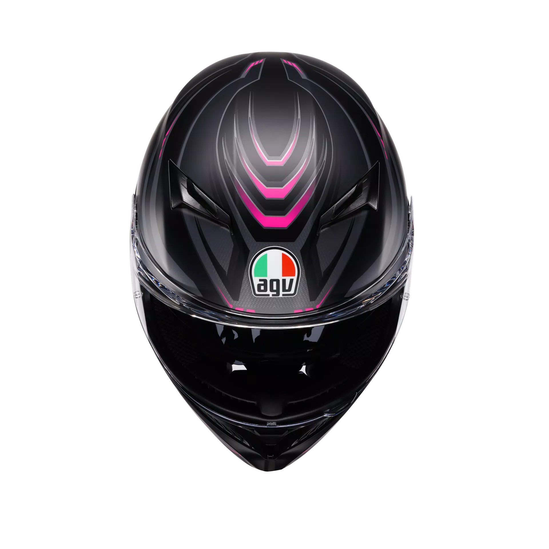 K3 SYTH MATT BLACK/PINK - MOTORBIKE FULL FACE HELMET E2206